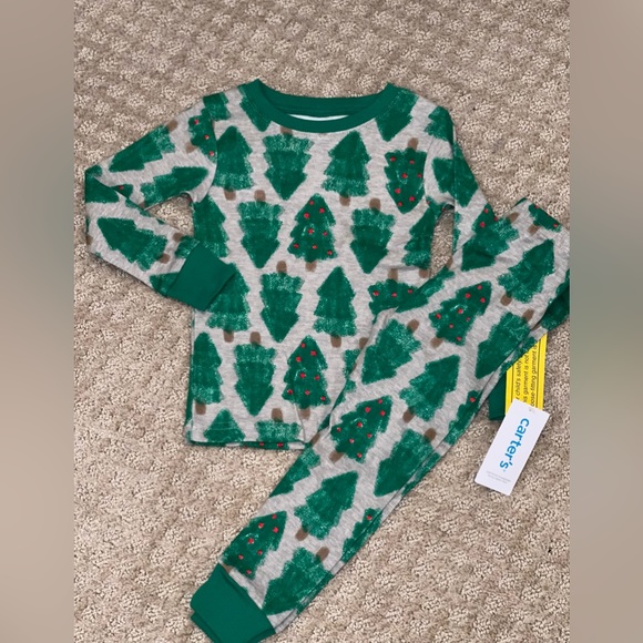New Carters Christmas Tree Print Pajamas - Picture 12 of 12